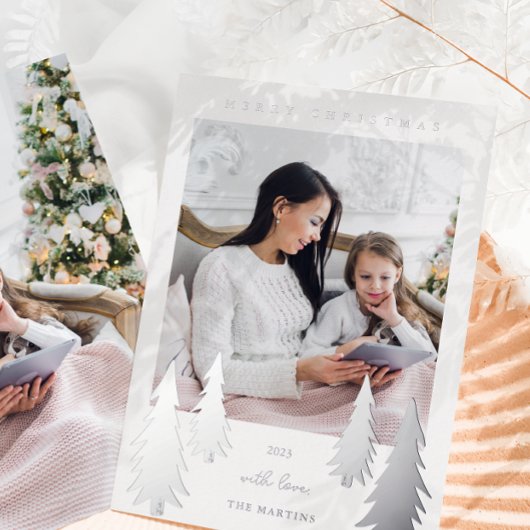 フェスティバルクリスマスツリーズ2枚 箔シーズンカード