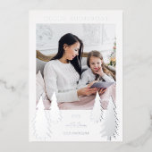 フェスティバルクリスマスツリーズ2枚 箔シーズンカード (正面)