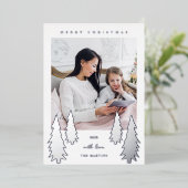 フェスティバルクリスマスツリーズ2枚 箔シーズンカード (立ち正面)