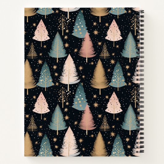 フェスティバルクリスマスツリーパターンレシピ手帳 ノートブック (裏面)