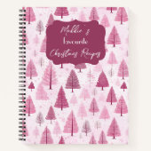 フェスティバルクリスマスツリーパターンレシピ ノートブック (正面)