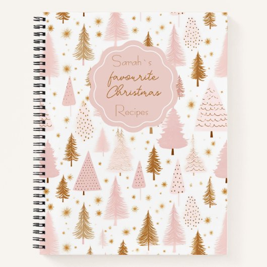フェスティバルクリスマスツリーパターンレシピ ノートブック (正面)