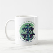 フェスティバルクリスマスツリーファミリー名 コーヒーマグカップ (左)