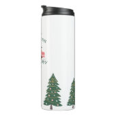 フェスティバルクリスマスツリーファームヴィンテージレトロピンクバン タンブラー (回転右)