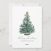 フェスティバルクリスマスツリーホリデーカード シーズンカード (裏面)