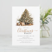 フェスティバルクリスマスツリーホリデークリスマスパーティー 招待状 (スタンド正面)