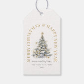 フェスティバルクリスマスツリーモダン ギフトタグ (正面)