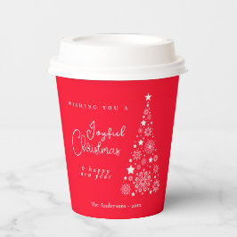 フェスティバルクリスマスツリーレッド 紙コップ