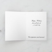 フェスティバルクリスマスツリー企業のクリスマスカード シーズンカード (内部)