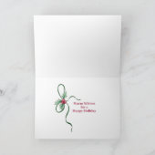 フェスティバルクリスマスツリー動物 サンキューカード (内部)