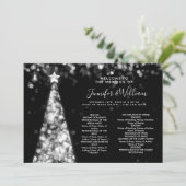 フェスティバルクリスマスツリー結婚シルバーメニュープログラム 招待状 (スタンド正面)