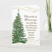 フェスティバルクリスマスツリー賛美主あなた聖句 シーズンカード (正面)