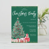 フェスティバルクリスマスツリー&ギフトグリーンクリスマスパーティー 招待状 (スタンド正面)