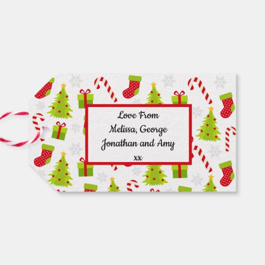 フェスティバルクリスマスツリー ギフトタグ (裏面横)