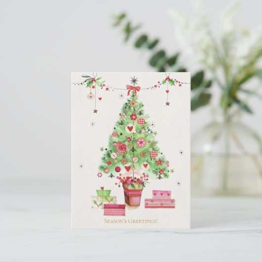 フェスティバルクリスマスツリー&ギフトホリデ企業のィ ポストカード (スタンド正面)
