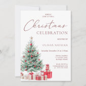 フェスティバルクリスマスツリー&プレゼントクリスマスパーティー 招待状 (正面)