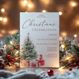 フェスティバルクリスマスツリー&プレゼントクリスマスパーティー 招待状