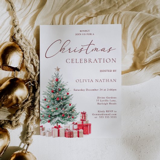 フェスティバルクリスマスツリー&プレゼントクリスマスパーティー 招待状