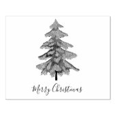 フェスティバルクリスマスツリー ラバースタンプ (インプリント)