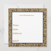 フェスティバルクリスマスティキパーティービーチ7月ナプキン 招待状 (裏面)