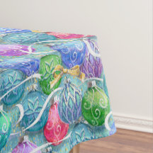 フェスティバルクリスマステーブルクロス