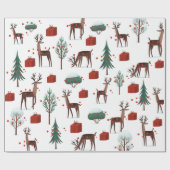 フェスティバルクリスマスディアツリーパッケージギフト ラッピングペーパー (フラット)