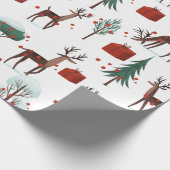 フェスティバルクリスマスディアツリーパッケージギフト ラッピングペーパー (角)