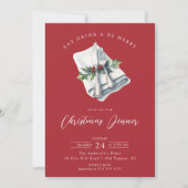 フェスティバルクリスマスディナー招待状 招待状 (正面)