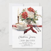 フェスティバルクリスマスディナー招待状 招待状 (正面)