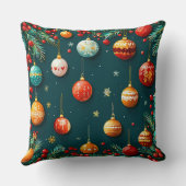 フェスティバルクリスマスデコレーションとオーナメント クッション (裏面)
