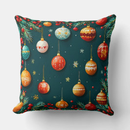 フェスティバルクリスマスデコレーションとオーナメント クッション