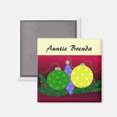 フェスティバルクリスマスデコレーションプレイスホルダー マグネット (正面/裏面)