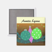 フェスティバルクリスマスデコレーションプレイスホルダー マグネット (正面/裏面)