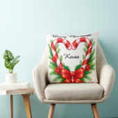 フェスティバルクリスマスデコールとキャンディカン クッション (椅子)