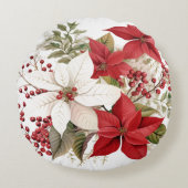 フェスティバルクリスマスデザインラウンドピロー ラウンドクッション (正面)