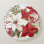 フェスティバルクリスマスデザインラウンドピロー ラウンドクッション (裏面)