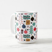フェスティバルクリスマスデザイン コーヒーマグカップ (正面左)