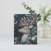 フェスティバルクリスマストナカイのグリーティングカード ポストカード (スタンド正面)