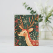 フェスティバルクリスマストナカイのグリーティングカード ポストカード (スタンド正面)