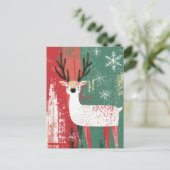 フェスティバルクリスマストナカイのグリーティングカード ポストカード (スタンド正面)