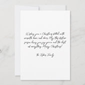 フェスティバルクリスマストナカイのグリーティングカード 招待状 (裏面)