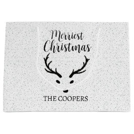 フェスティバルクリスマストナディアスノーフォールホワイトホリデー ラージペーパーバッグ