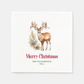 フェスティバルクリスマストナリーナプキンズパーティーの好意 スタンダードカクテルナプキン (正面)