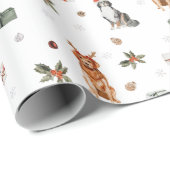 フェスティバルクリスマスドッグ1 ラッピングペーパー (ロールコーナー)