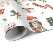 フェスティバルクリスマスドッグ3 ラッピングペーパー (ロールコーナー)