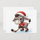 フェスティバルクリスマスドンキーホッケー ポストカード (正面/裏面)