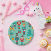 フェスティバルクリスマスナッツクラッカーデザイン ペーパープレート (パーティー)