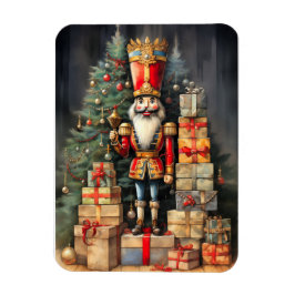 フェスティバルクリスマスナツクラッカー絵を描ズホリデー マグネット