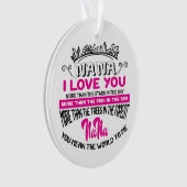 フェスティバルクリスマスナナワードアート気持ち オーナメント (正面)