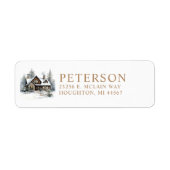 フェスティバルクリスマスニューホーム差出人住所 ラベル (正面)